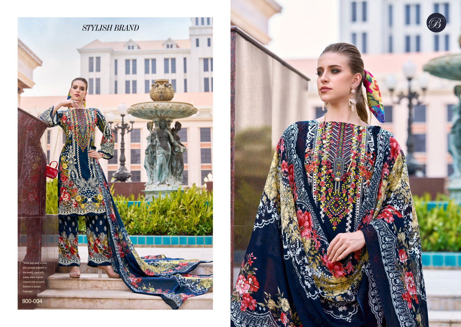  Dilshad Vol 3 Belliza Viscose Rayon Digital Printed Dress Material